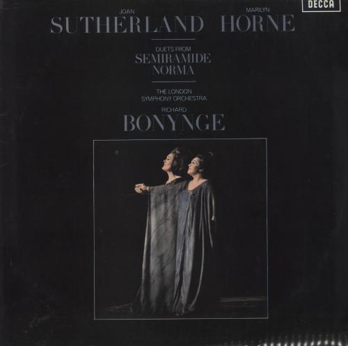 Joan Sutherland Duets From Semiramide, Norma vinyl LP album (LP record) UK JS6LPDU742483