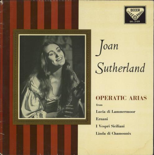 Joan Sutherland Operatic Arias vinyl LP album (LP record) UK JS6LPOP811922