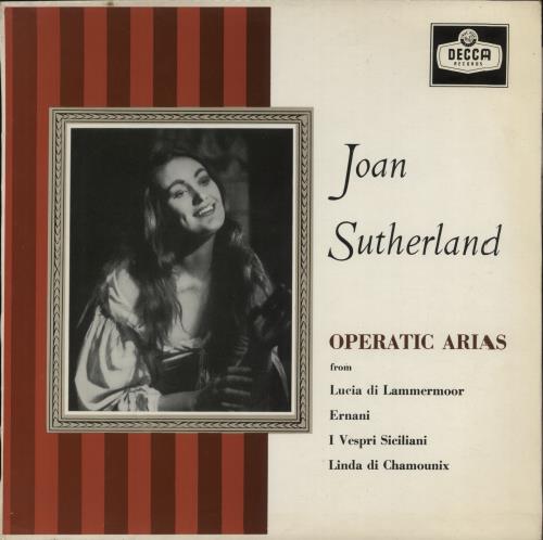 Joan Sutherland Operatic Arias vinyl LP album (LP record) New Zealand JS6LPOP868104