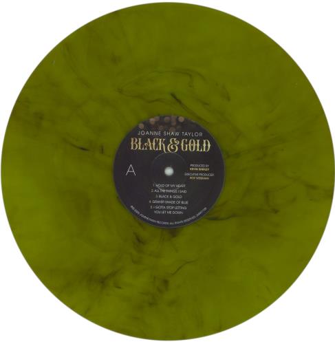 Joanne Shaw Taylor Black & Gold - Green Marbled Vinyl vinyl LP album (LP record) UK O5HLPBL874565