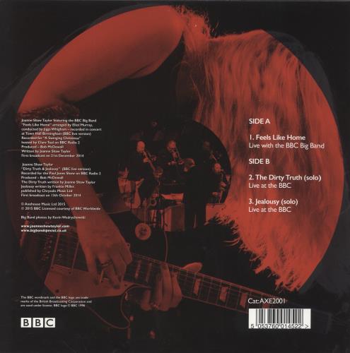 Joanne Shaw Taylor Feels Like Home (Live With The BBC Big Band) - Red Vinyl 12" vinyl single (12 inch record / Maxi-single) UK O5H12FE863478