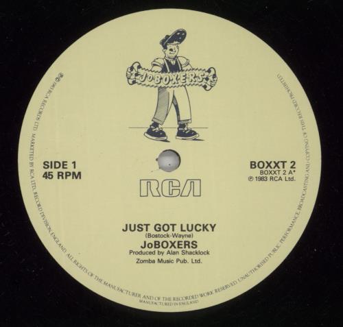 JoBoxers Just Got Lucky 12" vinyl single (12 inch record / Maxi-single) UK JOB12JU51446