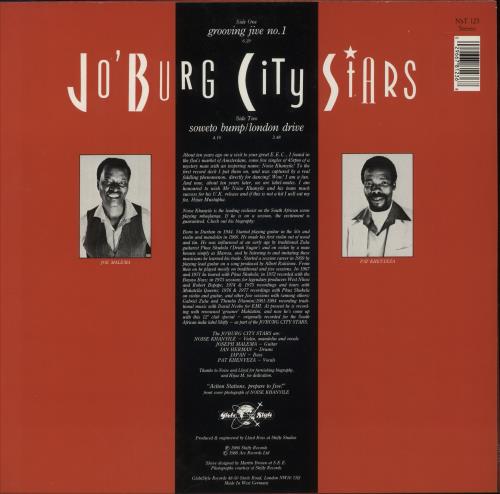 Jo'burg City Stars Grooving Jive No. 1 12" vinyl single (12 inch record / Maxi-single) German 8OA12GR877049