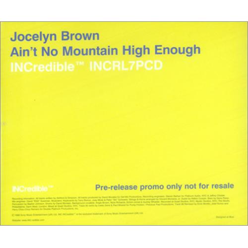 Jocelyn Brown Ain't No Mountain High Enough CD single (CD5 / 5") UK JBRC5AI124714