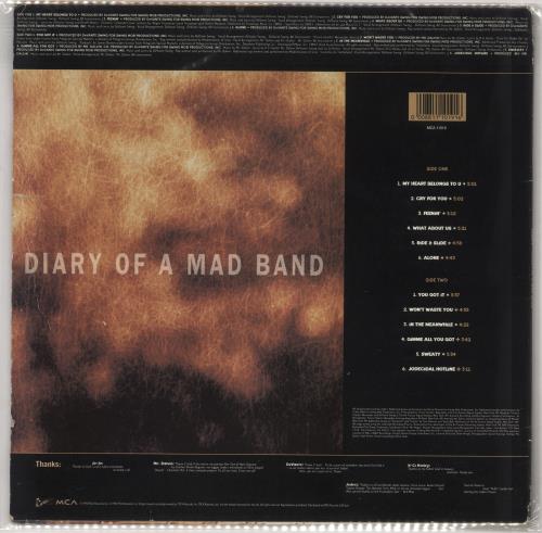Jodeci Diary Of A Mad Band - VG vinyl LP album (LP record) UK JODLPDI733097