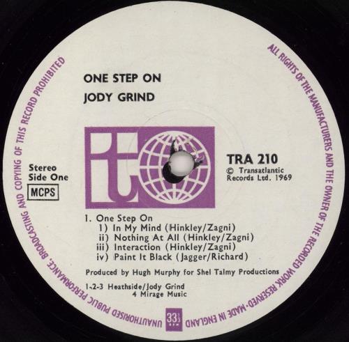 Jody Grind One Step On vinyl LP album (LP record) UK JDGLPON689490