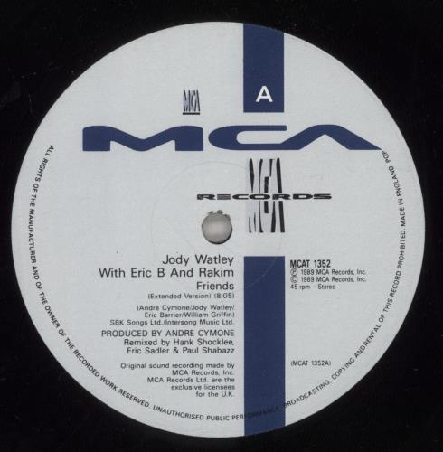Jody Watley Friends (Extended Version) 12" vinyl single (12 inch record / Maxi-single) UK JDY12FR34330