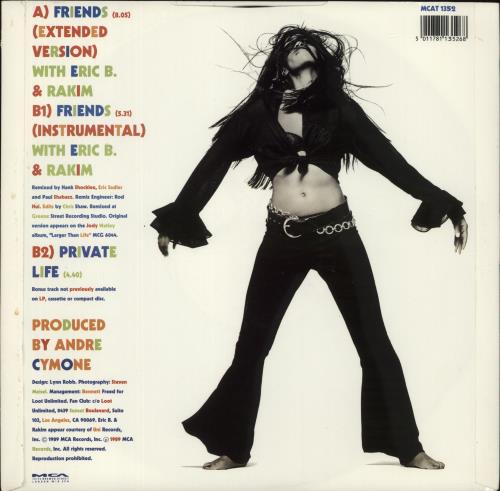 Jody Watley Friends (Extended Version) 12" vinyl single (12 inch record / Maxi-single) UK JDY12FR34330