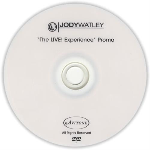 Jody Watley The Live! Experience promo DVD-R US JDYDRTH405154