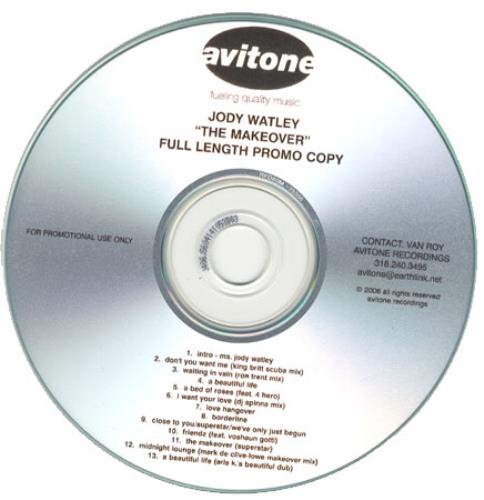 Jody Watley The Makeover CD-R acetate US JDYCRTH391001