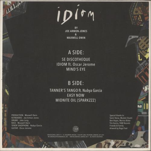 Joe Armon-Jones Idiom vinyl LP album (LP record) UK 83ELPID879727