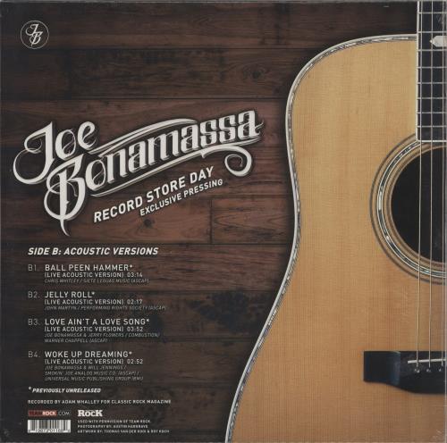 Joe Bonamassa Record Store Day - RSD15 - 180gm Vinyl - Sealed vinyl LP album (LP record) UK JT5LPRE874081
