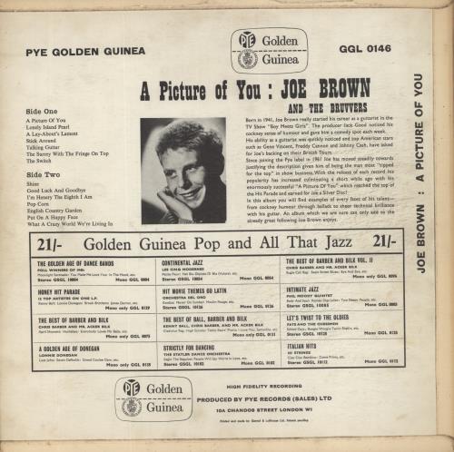 Joe Brown A Picture Of You vinyl LP album (LP record) UK OBWLPAP268559