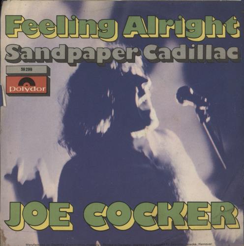 Joe Cocker Feeling Alright 7" vinyl single (7 inch record / 45) German JOE07FE865031