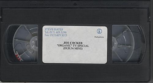 Joe Cocker Organic TV Special video (VHS or PAL or NTSC) UK JOEVIOR308880
