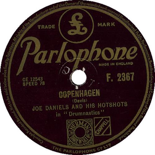 Joe Daniels Copenhagen 78rpm shellac record UK 1JD78CO397538