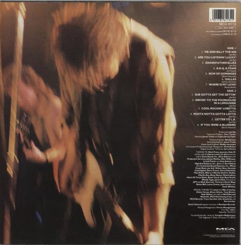 Joe Ely Live At Liberty Lunch - Release Date Sticker vinyl LP album (LP record) UK JCMLPLI880327