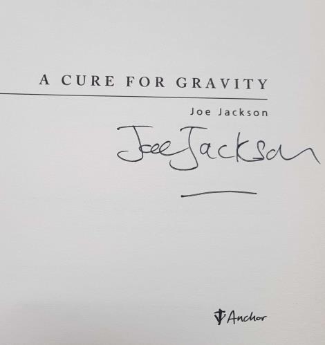 Joe Jackson A Cure For Gravity - Autographed book UK JOJBKAC676129