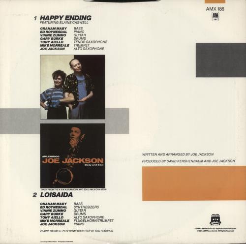 Joe Jackson Happy Ending 12" vinyl single (12 inch record / Maxi-single) UK JOJ12HA686064