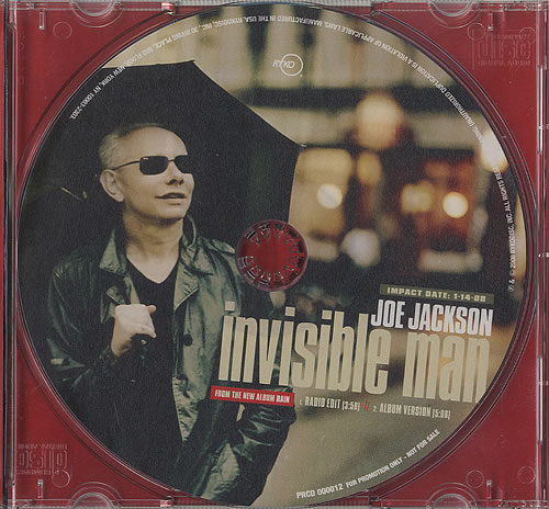 Joe Jackson Invisible Man CD single (CD5 / 5") US JOJC5IN451741