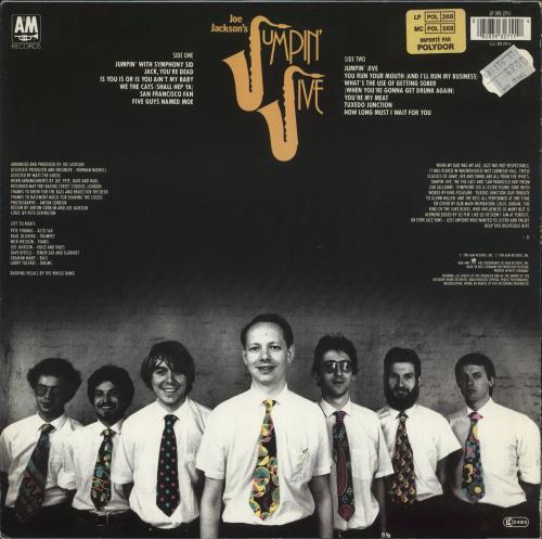 Joe Jackson Jumpin' Jive vinyl LP album (LP record) German JOJLPJU725527