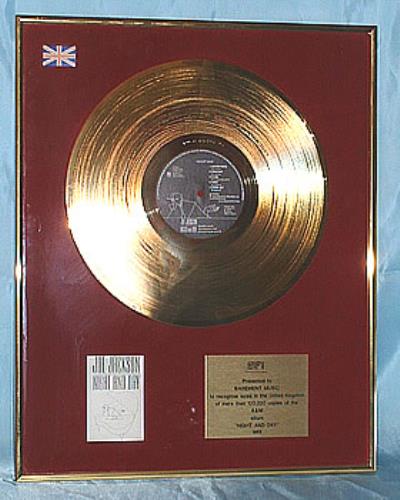 Joe Jackson Night And Day award disc UK JOJAWNI290710