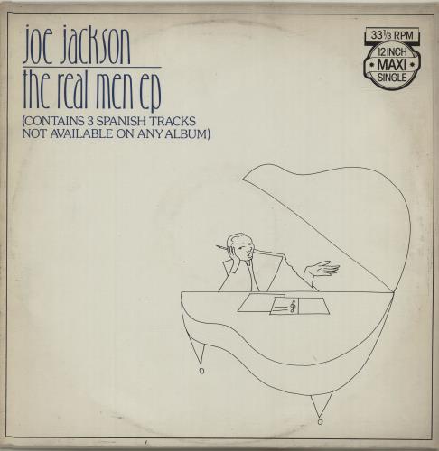Joe Jackson The Real Men EP 12" vinyl single (12 inch record / Maxi-single) Dutch JOJ12TH686068