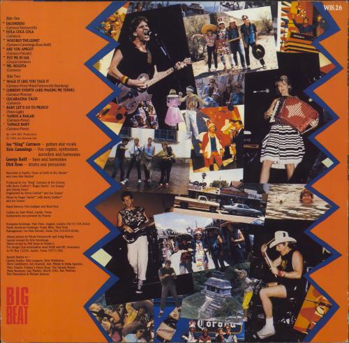 Joe King Carrasco & The Crowns Border Town vinyl LP album (LP record) UK K8XLPBO826470