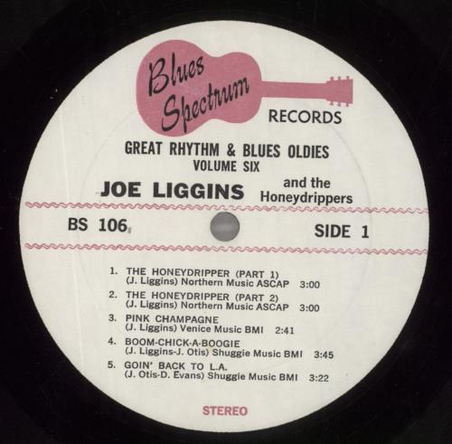Joe Liggins Great Rhythm & Blues Oldies Volume 6 vinyl LP album (LP record) US J7ELPGR750412