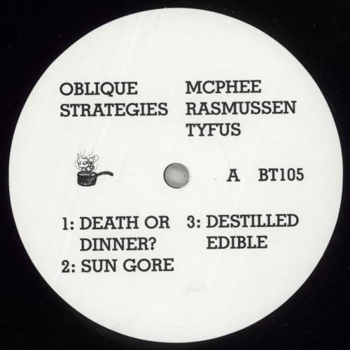 Joe McPhee Oblique Strategies vinyl LP album (LP record) Australian Q4GLPOB878980