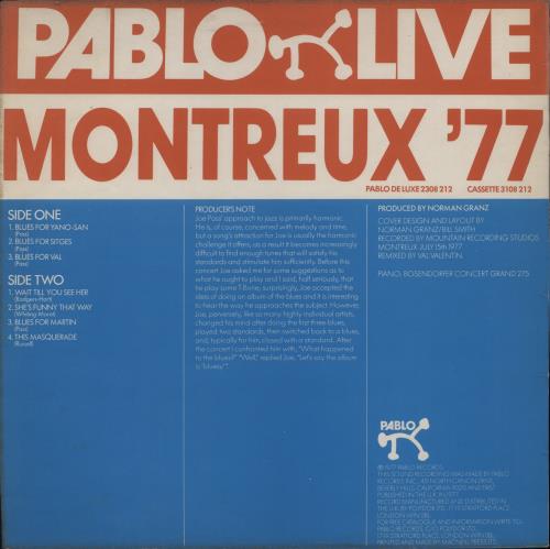 Joe Pass Montreux '77 vinyl LP album (LP record) UK JP5LPMO893445
