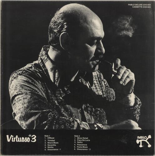Joe Pass Virtuoso 3 vinyl LP album (LP record) UK JP5LPVI443164