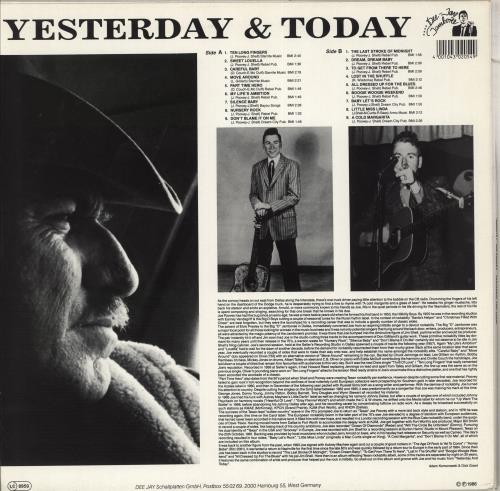 Joe Poovey Yesterday and Today vinyl LP album (LP record) German K0FLPYE712290