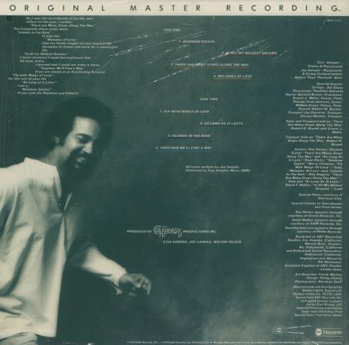 Joe Sample Rainbow Seeker vinyl LP album (LP record) US JO6LPRA838498