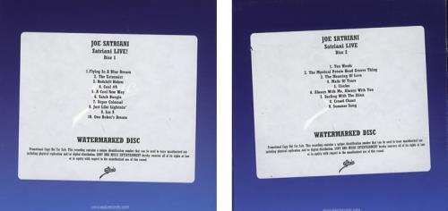 Joe Satriani Satriani Live! 4-CD album set US JST4CSA379656