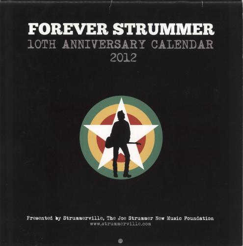 Joe Strummer Forever Strummer - 10th Anniversary Calendar 2012 calendar UK JUMCAFO810757