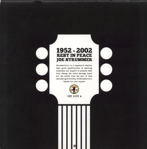 Joe Strummer Forever Strummer - 10th Anniversary Calendar 2012 calendar UK JUMCAFO810757