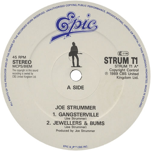 Joe Strummer Gangsterville 12" vinyl single (12 inch record / Maxi-single) UK JUM12GA459816