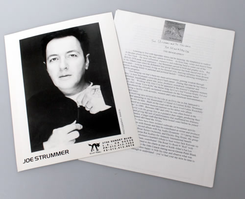 Joe Strummer Rock Art & The X-Ray Style media press pack US JUMPPRO550999