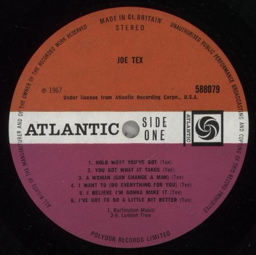 Joe Tex Greatest Hits vinyl LP album (LP record) UK JTXLPGR607334