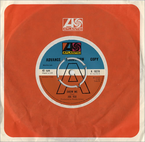 Joe Tex Show Me 7" vinyl single (7 inch record / 45) UK JTX07SH479828