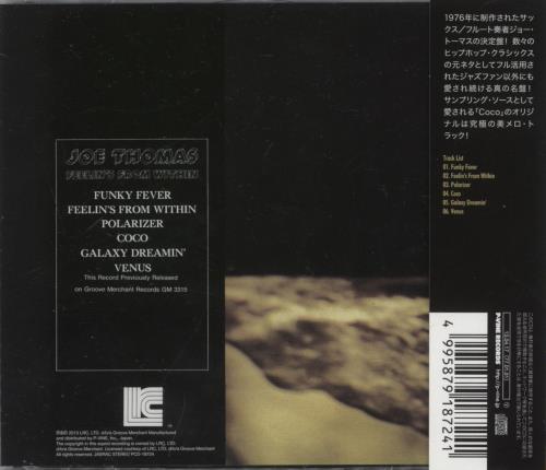 Joe Thomas (70s) Feelin's From Within CD album (CDLP) Japanese JE9CDFE876787