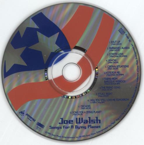 Joe Walsh Songs For A Dying Planet CD album (CDLP) US JWLCDSO328971