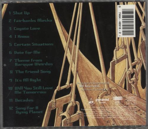 Joe Walsh Songs For A Dying Planet CD album (CDLP) US JWLCDSO328971