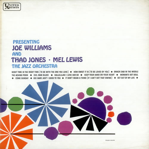 Joe Williams Presenting Joe Williams, Thad Jones & Mel Lewis - Sample vinyl LP album (LP record) UK JWMLPPR510709