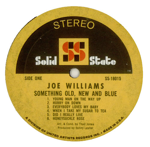 Joe Williams Something Old, New And Blue vinyl LP album (LP record) US JWMLPSO444917