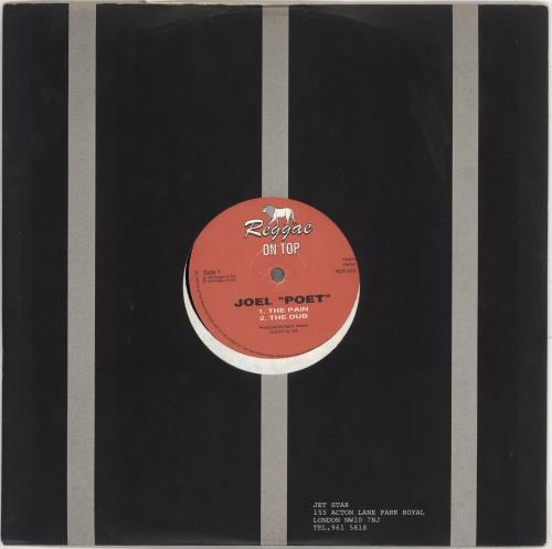 Joel Poet The Pain 12" vinyl single (12 inch record / Maxi-single) UK Y-F12TH712088