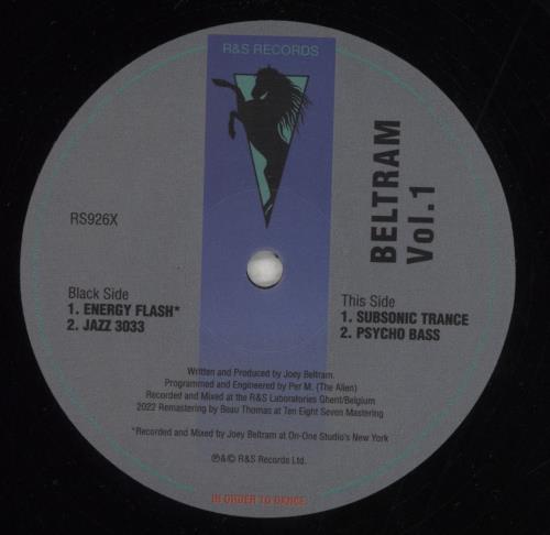 Joey Beltram Beltram Vol. 1 12" vinyl single (12 inch record / Maxi-single) UK JBL12BE855131
