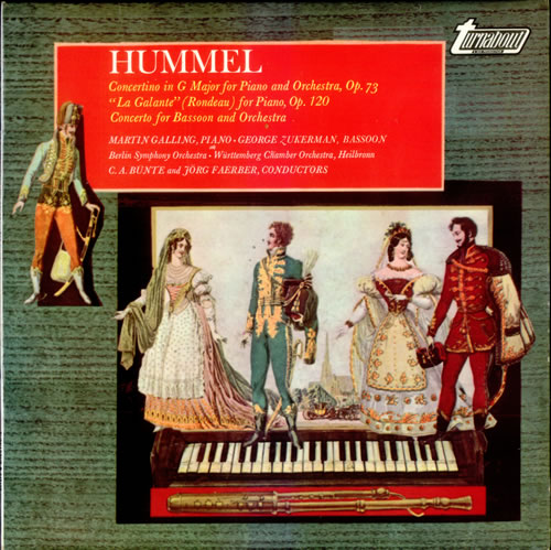 Johann Hummel Concertino in G Major, 'La Galante' & Concerto for Basson vinyl LP album (LP record) US J5HLPCO532806