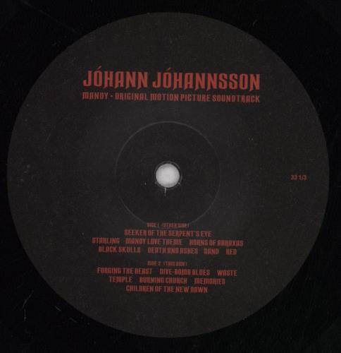 Johann Johannsson Mandy [Original Motion Picture Soundtrack] - 180g vinyl LP album (LP record) UK JF8LPMA847537